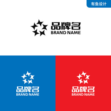 H字母蝴蝶LOGO标志设计