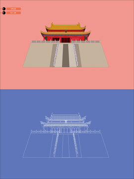 開封龍亭公園手繪