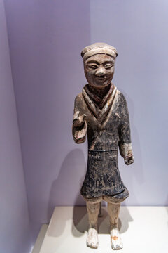 中国国家博物馆的西汉武士俑