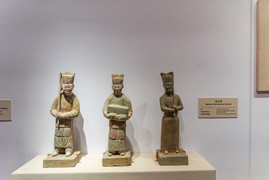 中国国家博物馆的宋代仪仗俑