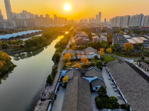 余杭梦想小镇秋天风光