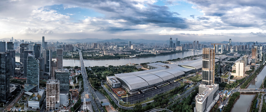 航拍广州城市风貌