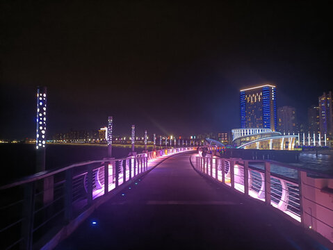 烟台海滨夜景