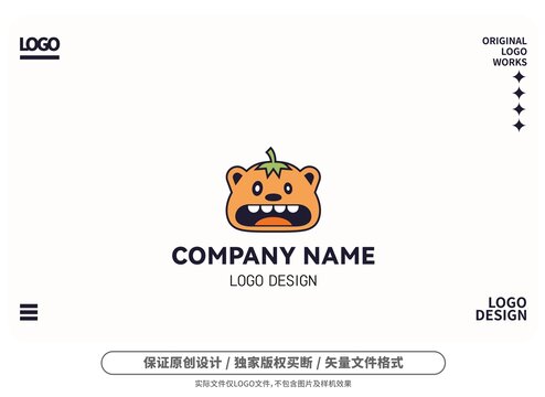原创卡通果子熊logo