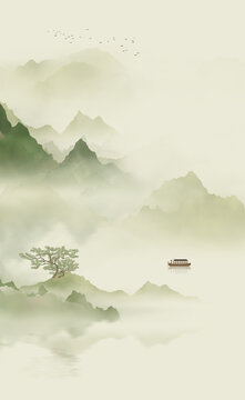 禪意中式山水