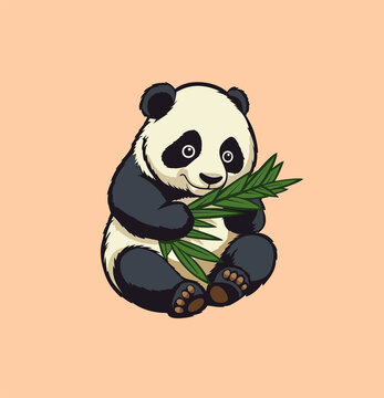 熊貓卡通圖案
