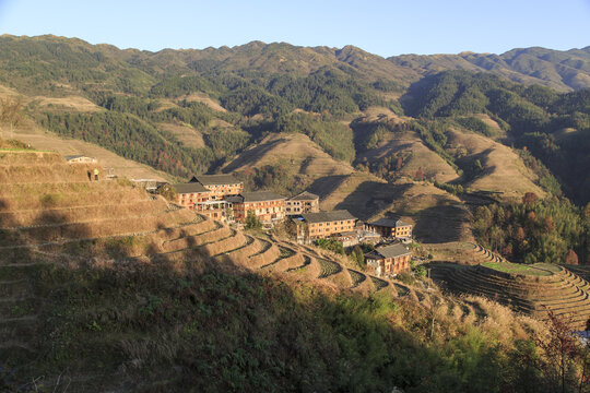 龙脊梯田金坑红瑶梯田