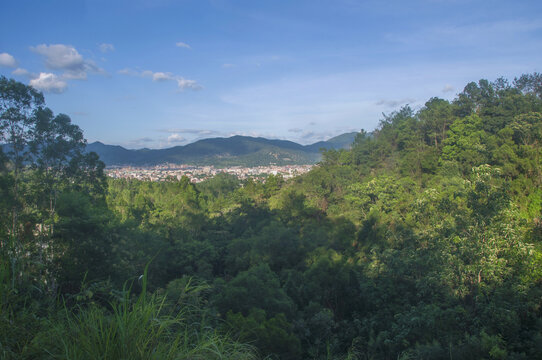 蓝天和山林之旅