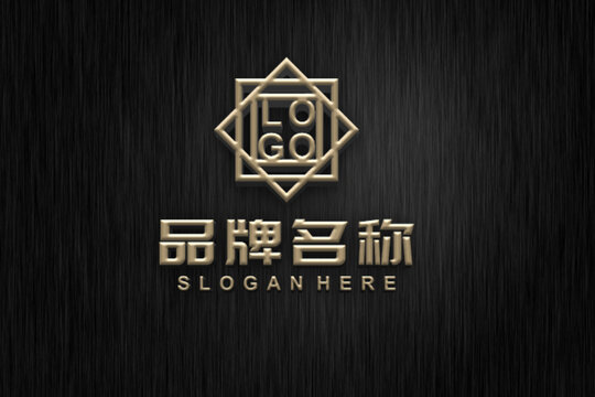 烫金LOGO标志样机