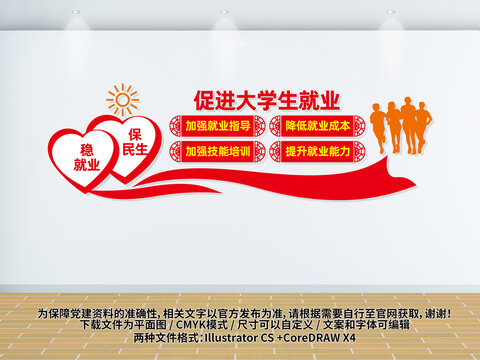 大學(xué)生就業(yè)文化墻