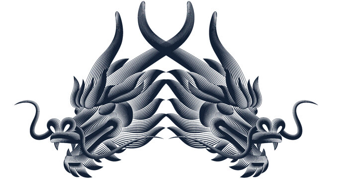 龍插畫矢量