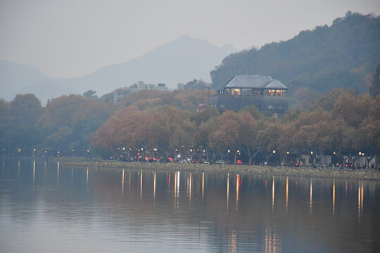 西湖断桥的风景