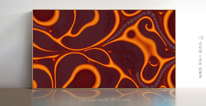 現(xiàn)代抽象大理石背景墻掛畫