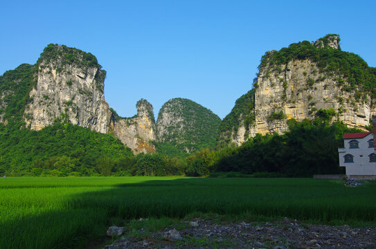 山景自然风景绿色乡村