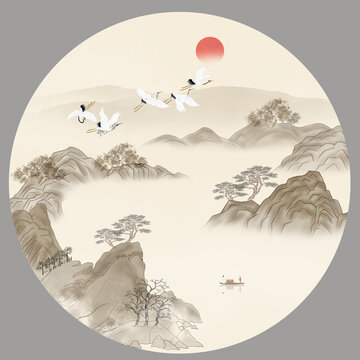 新中式山水畫