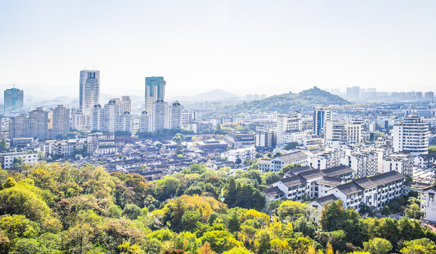 绍兴城市建筑全景