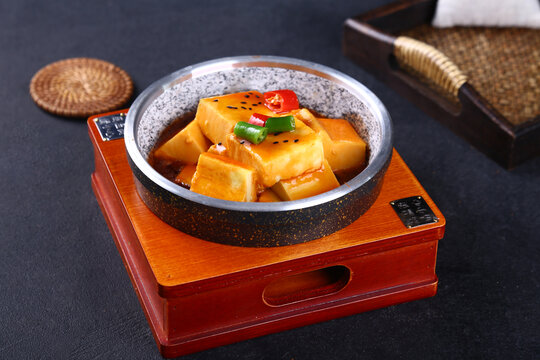 石锅包浆豆腐