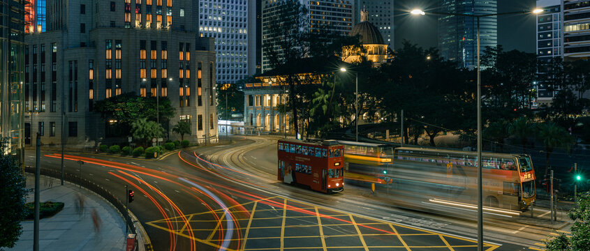 香港中环夜景