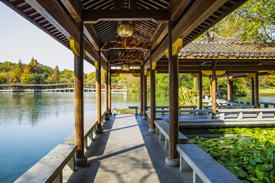 杭州西湖浴鹄湾风景