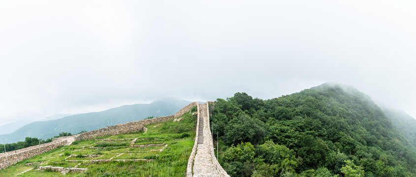 北京九眼楼长城自然风光全景图