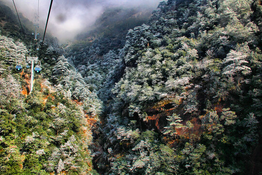 黄山雪淞黄山风光