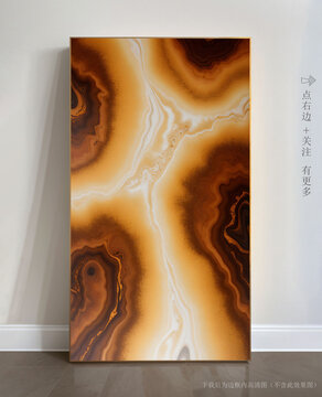 現(xiàn)代抽象大理石背景墻掛畫