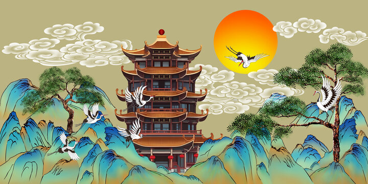 國潮山水