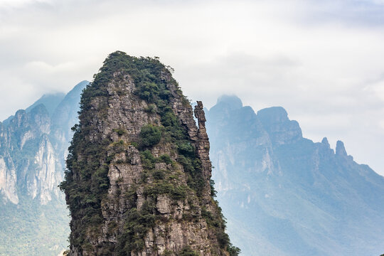 广西金秀五指山景区景观雄奇秀丽