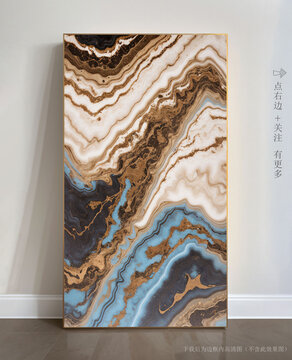 玄關(guān)大理石背景墻抽象畫