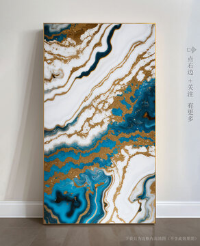 抽象大理石玄關(guān)裝飾畫