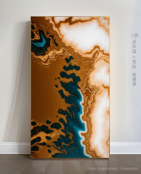 唯美條紋藝術(shù)畫大理石