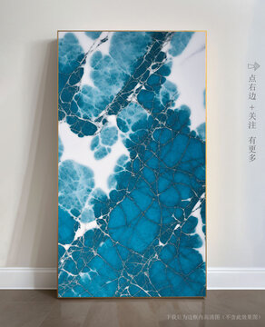 抽象大理石玄關(guān)裝飾畫(huà)
