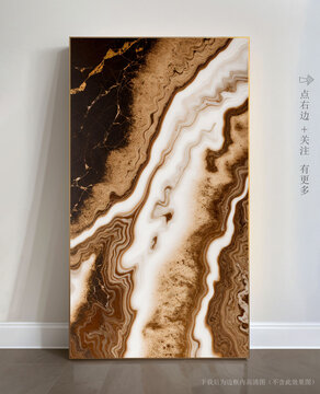 奢華大理石紋玄關(guān)背景墻