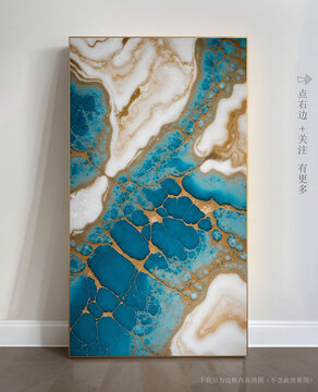 玄關(guān)大理石背景墻抽象畫