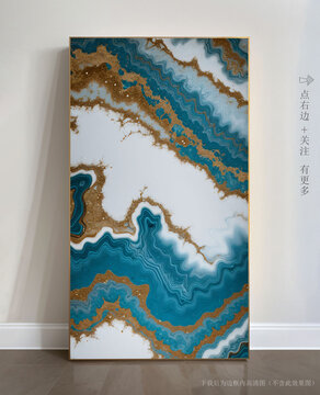 奢華大理石紋玄關(guān)背景墻