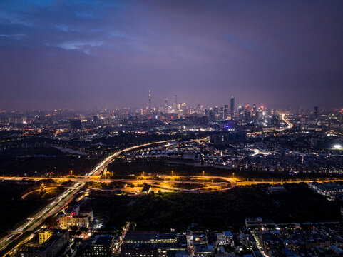 广州夜景航拍