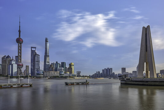 上海苏州河与黄浦江交汇处