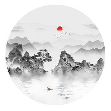 水墨山水畫