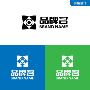 X花瓣LOGO标志设计