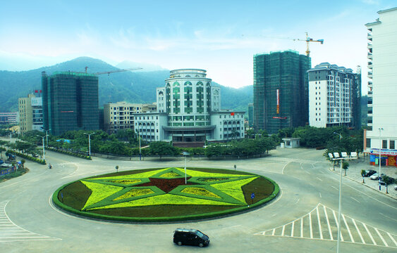 现代建筑石材工程住宅高楼外景