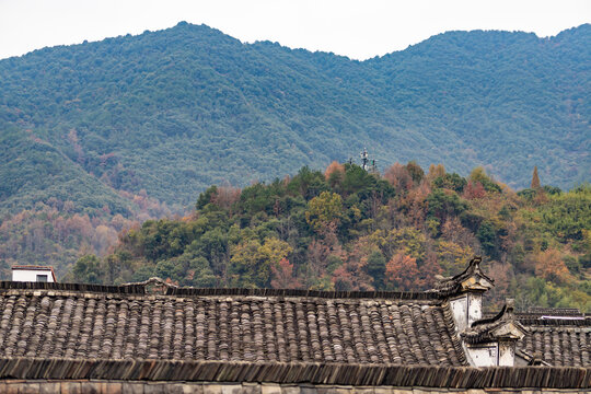 古镇秋景