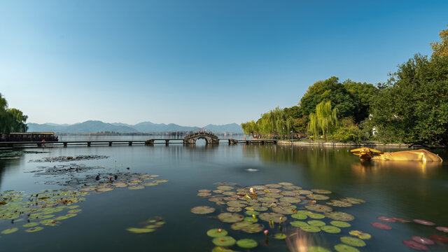 杭州西湖山水风景