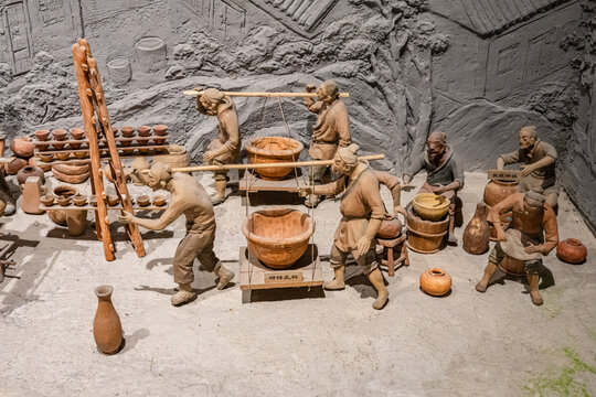 古人生产陶瓷