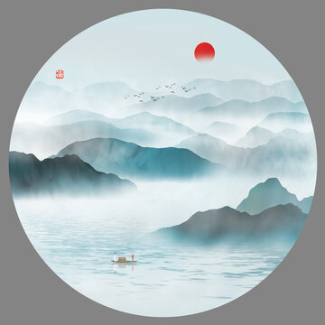 新中式山水畫(huà)