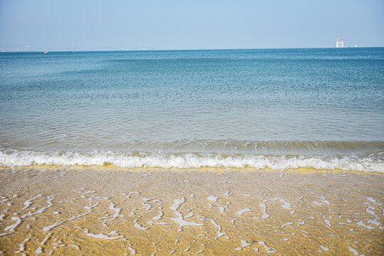 烟台沙滩海岸自然风光