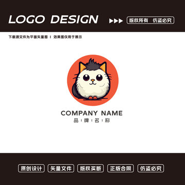 卡通貓logo