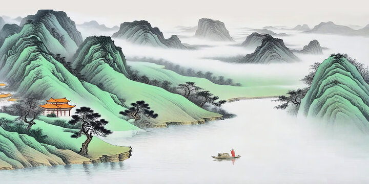 青綠山水畫(huà)