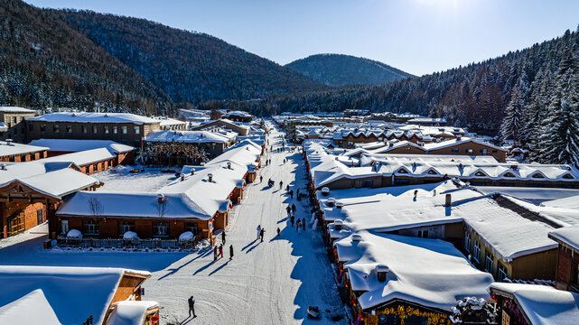 中国雪乡冬季雪景