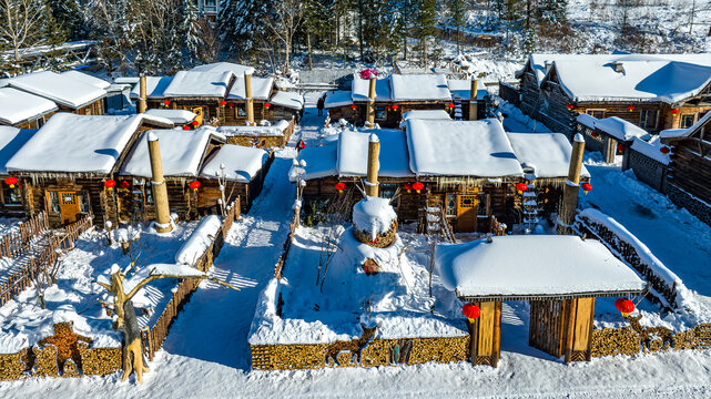 中国雪乡冬季雪景