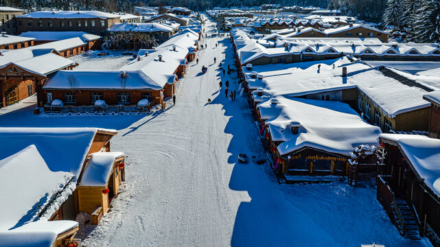 中国雪乡冬季雪景